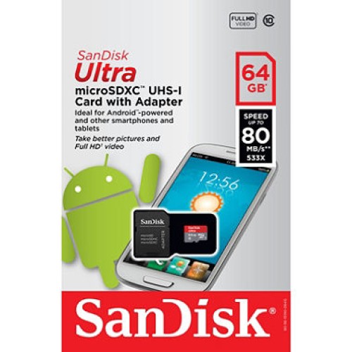 SanDisk Ultra® microSDXC™ Memory Card (64GB)