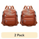 ALTOSY Genuine Leather Anti-Theft Backpack with USB Charging Port