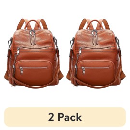 ALTOSY Genuine Leather Anti-Theft Backpack with USB Charging Port