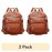 ALTOSY Genuine Leather Anti-Theft Backpack with USB Charging Port